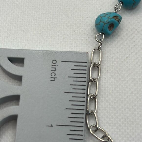 Brand New!! Skull beads and paper clip chain bracelet - Picture 4 of 4